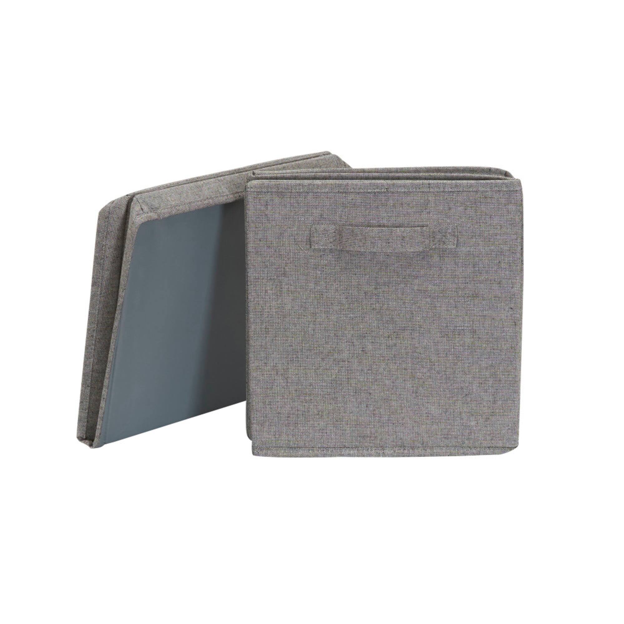 Household Essentials Fabric Storage Bin with Lid (Jumbo)